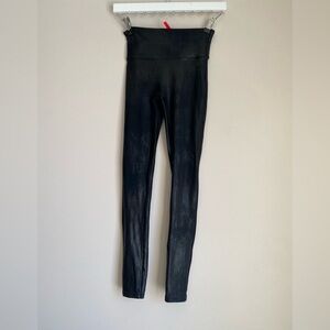 SPANX faux leather leggings small